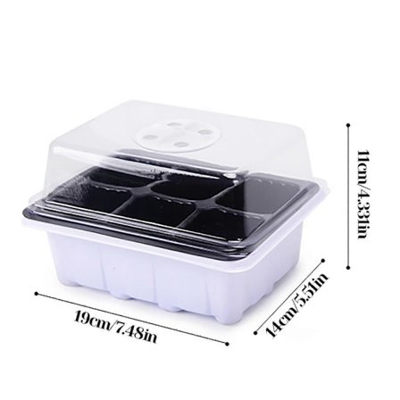 Indendørs Formeringskasse Drivhus Formeringssæt Bakke Med Låg Og Ventilation