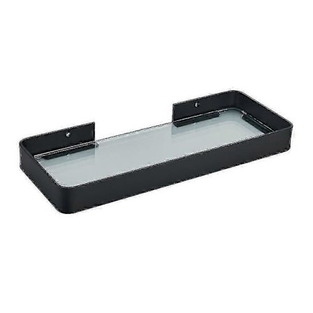 Aluminium Hylla Härdat Glas Badrumshylla Borrfri Dusch