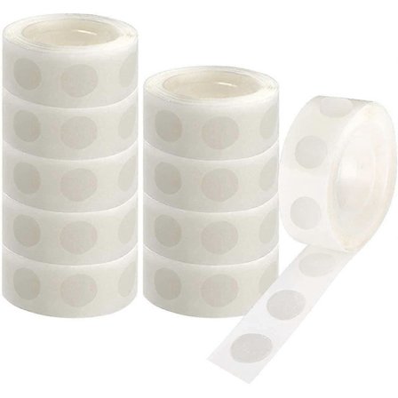 1000 stk. Limpunkter Klar Ballonlim Aftagelige Limpunkter Dobbeltsidede Limpunkter til Balloner Fest eller Bryllupsdekoration