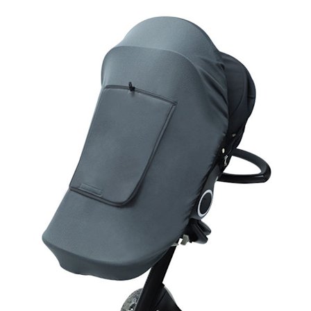 Barnvagnssolskydd, Solskydd för barnvagn och barnvagn med tittfönster, Universellt barnvagnsskydd, Solskydd UV-skydd Mörkläggningsgardin för barn