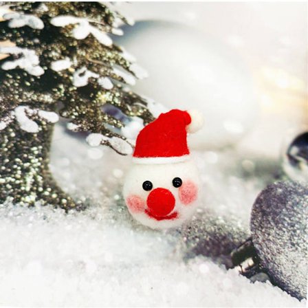 Tio stycken tomte får ull filt peka kul diy färdig snö