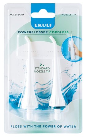 Ekulf Power Flosser cordless stand nozzle tip