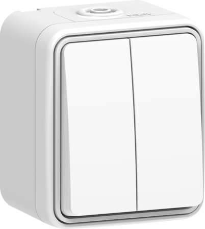 Gelia Connect 2 Home Strømbryter kron, utenpåliggende, kapslet, Strømbrytere & vegguttak