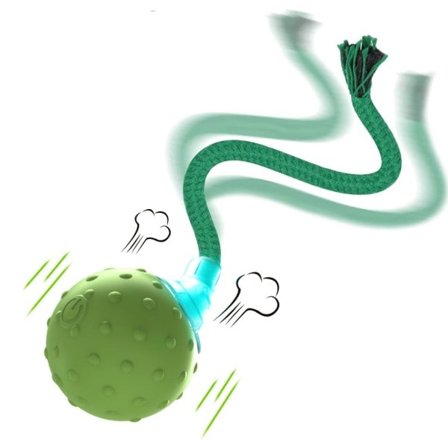 Cat Rolling Ball Interactive Toy Motion Aktiverad Automatisk Rörlig Ball Leksak med Lång Svans