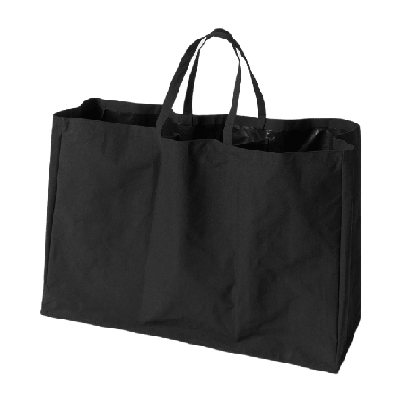 Åhléns Home Tvättkorg med tre fack VASKA Badrumstillbehör Svart ONESIZE