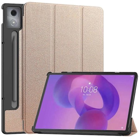 For Lenovo Idea Tab Pro Deksel Anti-Fall Lær Stativ Tablet Cover - Grå