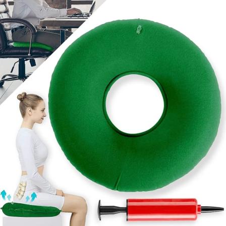 Hemorroide Sittepute Oppblåsbar, Oppblåsbar Sittepute Ortopedisk, Donut Sittepute Ortopedisk, Oppblåsbar Pute Myk Sittering Med Pumpe, Sittering