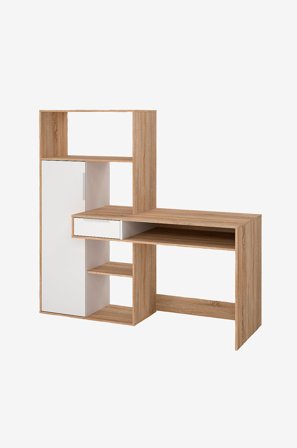 Tvilum - Funktion Plus Desk 1 dörr - Brun - Skrivbord - Från Homeroom