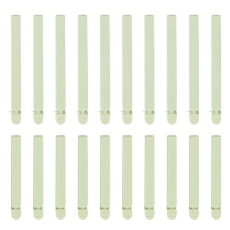 20 stk. bærbare mad- og snackposeforsegling clips klemme til hjemmekøkken opbevaring forsegler værktøj grøn