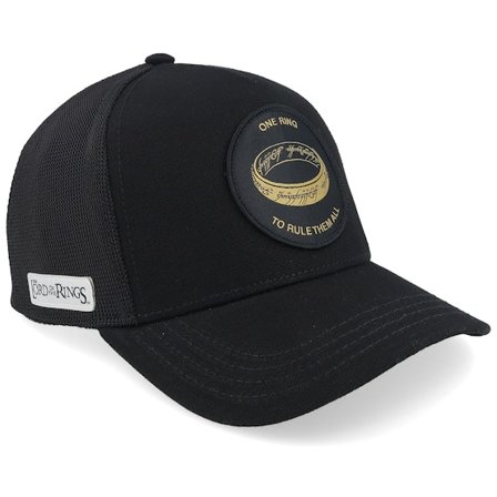 Capslab - Sort trucker Kasket - Lord Of The Rings One Ring Black Trucker @ Hatstore