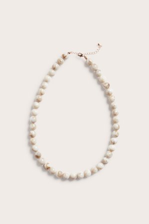 Kappahl | Perlesmykke Lys beige ONE SIZE | Lys beige