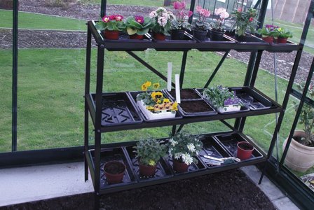 Halls 70686BK Ställning 3 nivåer, Växthus & orangerier