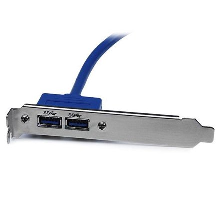 StarTech 2 Port USB 3.0 A Female Slot Plate Adapter - USB 3.0 motherboard Adapter - USB 3 plate - USB 3.0 header Adapter (USB3SPLATE) - USB-panel - 50