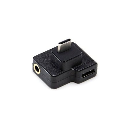 Mikrofon 3,5 mm/usb-c Opladningsadapter Audio Ekstern Mikrofon Mount Opladningsport Til Dji Osmo Action Tilbehør