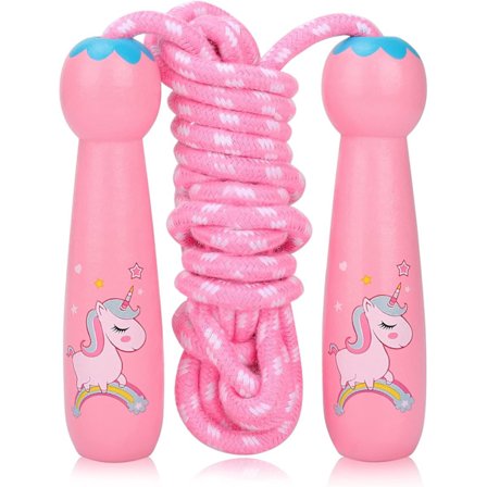 Hyppyköysi lapsille, hyppyköysi puukahvalla syntymäpäiväksi