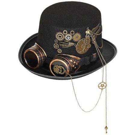 Steampunk Topplue Gear Gotiske Briller Retro Tung Industrilue H