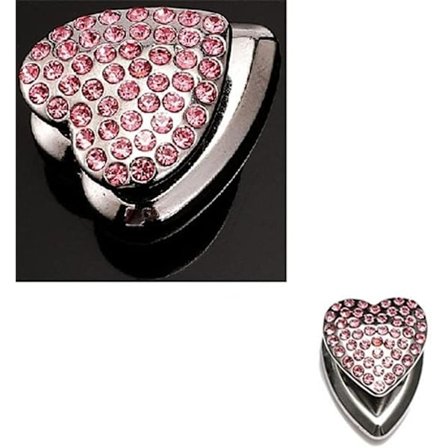 3 stk Bling Bling Hjerteformet Bilkrok, Multifunksjonell Bil Dashb