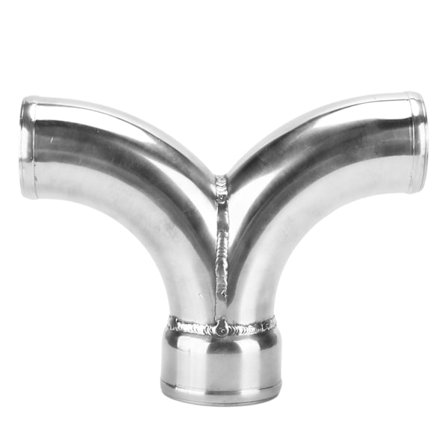 Twin Turbo Y-rør 2,5 tommer til 3 tommer Rustfrit Stål Køretøjstilbehør Modifikation til Bil