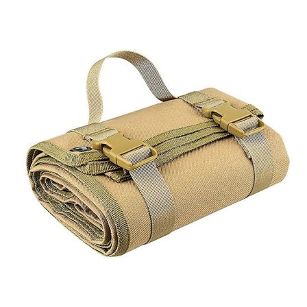 Utendørs Camping Matte Bærbar Foldet Vanntett Treningsmatte for Utendørs Jakt Trening Camping Khaki(Khaki)