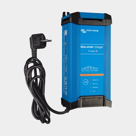 Battery Charger Victron Blue Smart Charger IP22, 230 V, 24 V, 16 A / hour, with 3 outputs, without charging cable