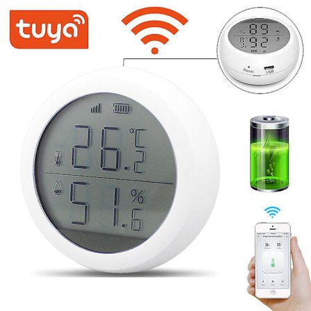 Tuya Wifi Temperature And Humidity Sensor