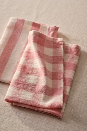 Jotex - Serviett i Linmiks 4-pakning Rosa - SANNE - Kjøp Servietter hos Jotex