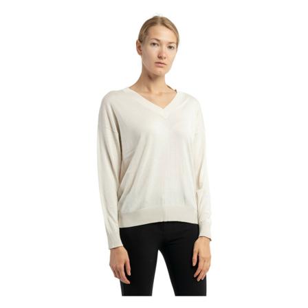Max Mara Weekend V-neck Strik Hvid, Dame Striktrøjer