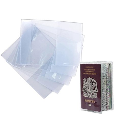 10 stk. Klar & Transparent Pas-beskyttelsescovers, PVC Transparent Beskyttelsespas-holdere til Standardstørrelse Pas -ys