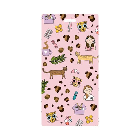 2 st Vertikal Glitter Akrylplatta: SKÖTERSKA Bricka Kort, Sjuksköterska ID-bricka & Glitter Identifieringsplatta