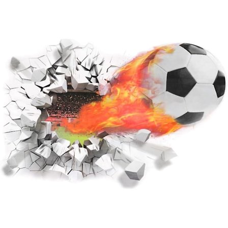 Fodbold Vægklistermærker Teenager Værelse Dekoration, 3D Vægklistermærke Fodbold Sport Plakat til Stue Soveværelse Drenge Gang Børnehave Vægmaleri 