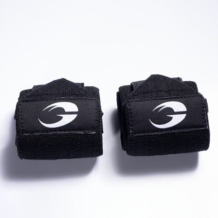 GASP Gear Hardcore Wrist Wraps 18 inch, Black/White