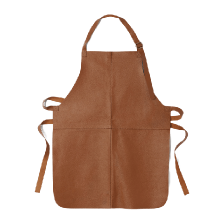 Åhléns Home Förkläde i läder VIGGO Kökstextil Brun ONESIZE