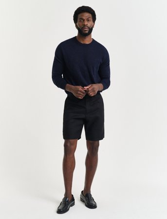GANT Relaxed Linen Ds Shorts - Black - XXL
