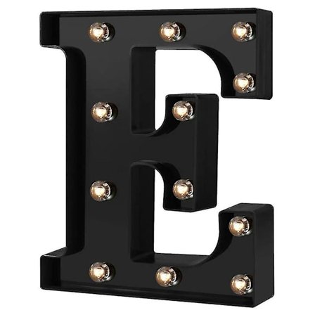 Newly Design Led Letters Lights 26 Alphabet Black Decorative Marquee Lamps For Wedding Party