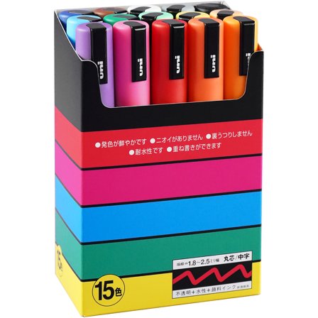 Mitsubishi Pencil Posca PC-5M 15er-Set