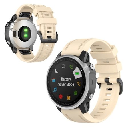 Garmin Fenix 6S hållbar klockarmband - Beige