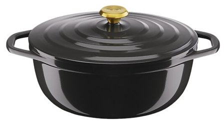 TEFAL Gryte Air oval 30cm/5,7L Grå