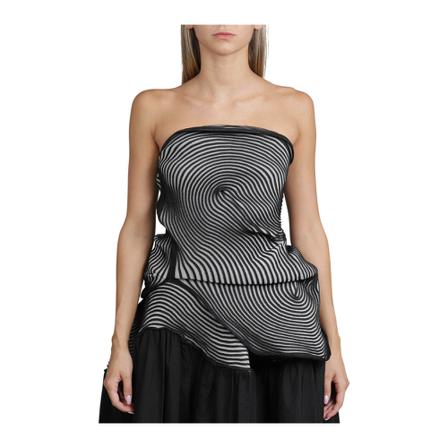 Issey Miyake, Sleeveless Tops Czarny, Kobieta, Rozmiar: M