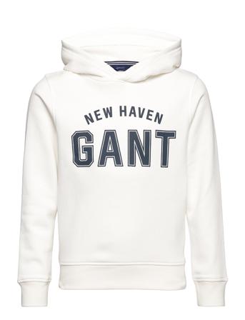 Logo Sweat Hoodie White GANT