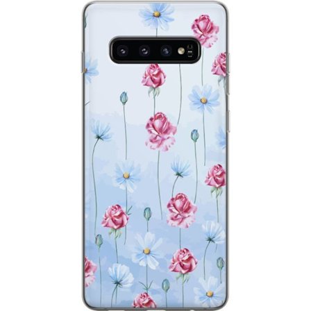 Yhteensopiva Puhelinkuori Samsung Galaxy S10 Petal Reverie Sky Blue