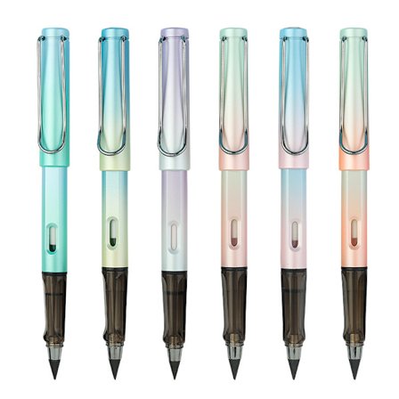 5 stk. blekkløse penner, gjenbrukbar fyllepenn med 10 erstatningsspisser, for hjemmekontor, studenter som skriver