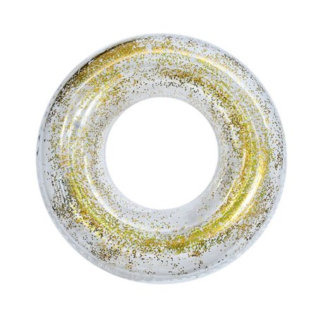 Transparent Glitter Pool Foats Simring GULD 60 gold 60