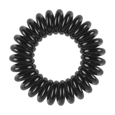 Original hårband 3x spiral hårband svart för flickor, kvinnor & män | starkt grepp & skonsamt mot håret