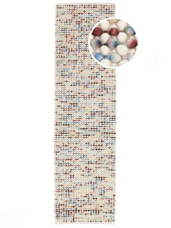 Big Drop 80X300 Small Multicolor Runner Wool Rug