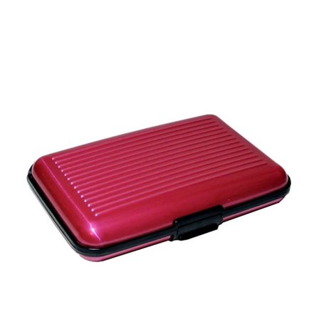 Korttikotelo Matkalaukku - Vaaleanpunainen Uritettu - Lompakko