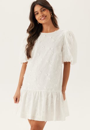 Bubbleroom Occasion 3D Embroidered Puff Sleeve dress Vaatteet