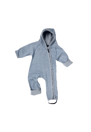 ISBJÖRN of Sweden Shaun Baby Jumpsuit 56cl-86cl Ytterkläder Unisex Blå 56/62