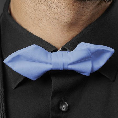 Baby Blue Basic Pointy Pre-Tied Bow Tie for Men - Pre-tied bow ties
