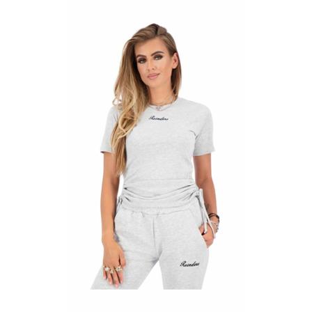 Reinders Smoked T-shirt Light Grey , Grijs , Dames , Maat: M