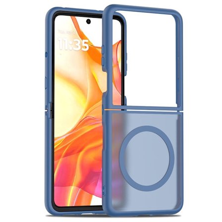 SKALO Motorola Razr 60 Ultra 5G Skin-touch Hybrid Skal - Blå